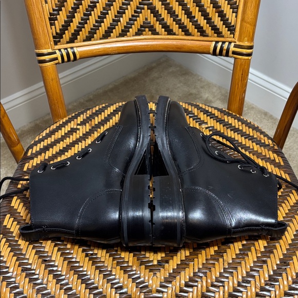 Rag & Bone Cannon Black Leather Combat Boots Women’s 38 - Picture 5 of 7